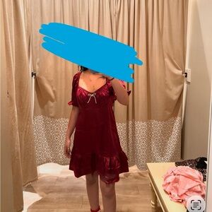 Francesca's Collections Red Midi Dress